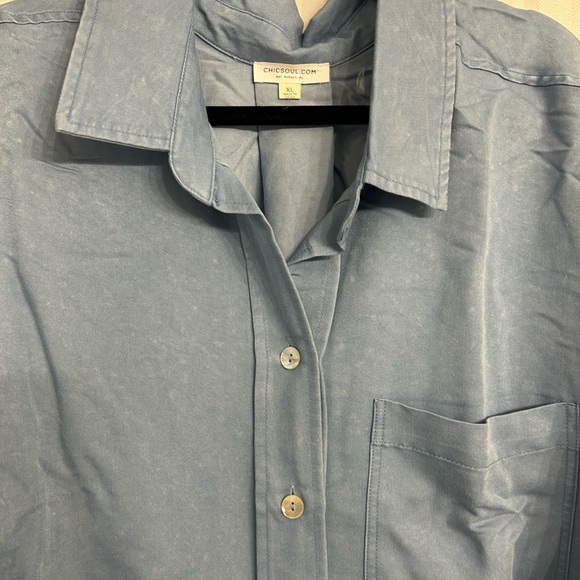 Chic Soul Denim Top - New - Picture 3 of 6